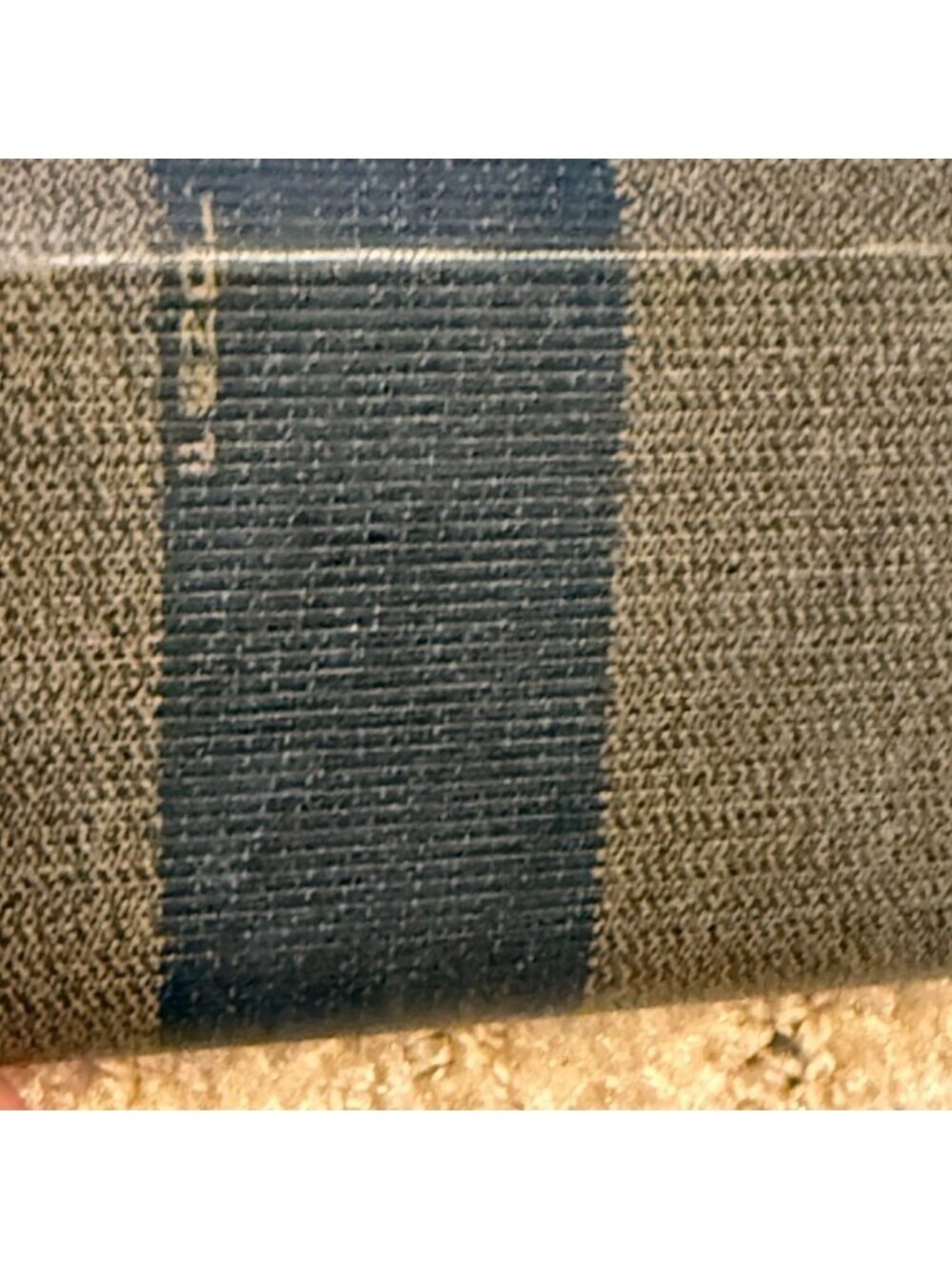 FENDI Occhiali hard eyeglass case Zucca striped pattern VINTAGE 1980's - Picture 8 of 9
